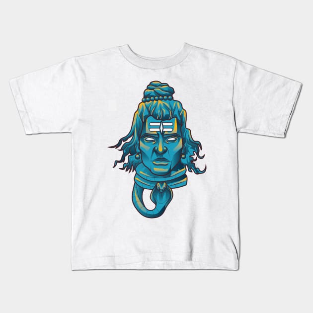 Shiva the mahadev Kids T-Shirt by dbcreations25